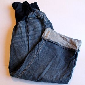Indigo Blue Maternity Crop Jeans 3X